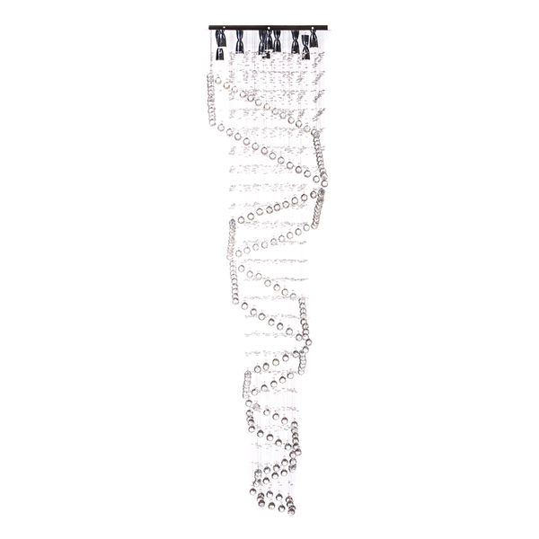 LÁMPARA CANDIL LED 2.70 M X 70 X 70 CM CROMO