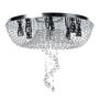 LÁMPARA CANDIL LED 50 X 70 CM CROMO
