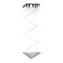 LÁMPARA CANDIL LED 2.90 M X 80 X 80 CM CROMO
