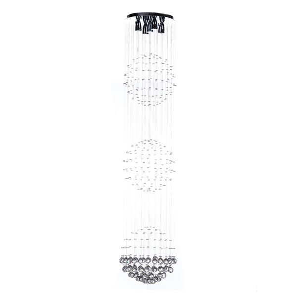LÁMPARA CANDIL LED 2 M X 40 CM CROMO