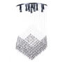 LÁMPARA CANDIL LED 1.25 M X 80 CM CROMO