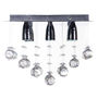 LÁMPARA CANDIL LED 30 X 40 X 40 CM CROMO