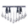 LÁMPARA CANDIL LED 30 X 50 X 50 CM CROMO