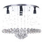 LÁMPARA CANDIL LED 55 X 65 X 50 CM CROMO