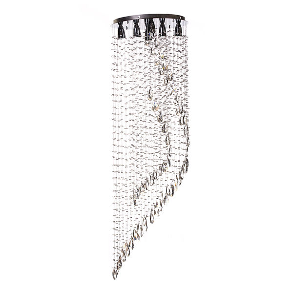 LÁMPARA CANDIL LED 1.60 M X 50 CM CROMO