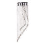 LÁMPARA CANDIL LED 1.60 M X 50 CM CROMO