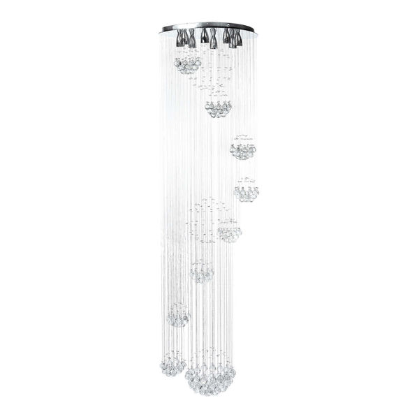 LÁMPARA CANDIL LED 2.20 M X 60 CM CROMO | The Home Depot México