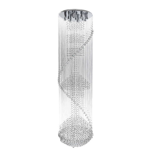 LÁMPARA CANDIL LED 3 M X 80 CM CROMO