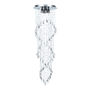 LÁMPARA CANDIL LED 1.30 M X 40 CM CROMO