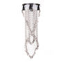 LÁMPARA CANDIL LED 1 M X 40 CM CROMO