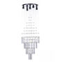 LÁMPARA CANDIL LED 1.30 M X 50 CM CROMO