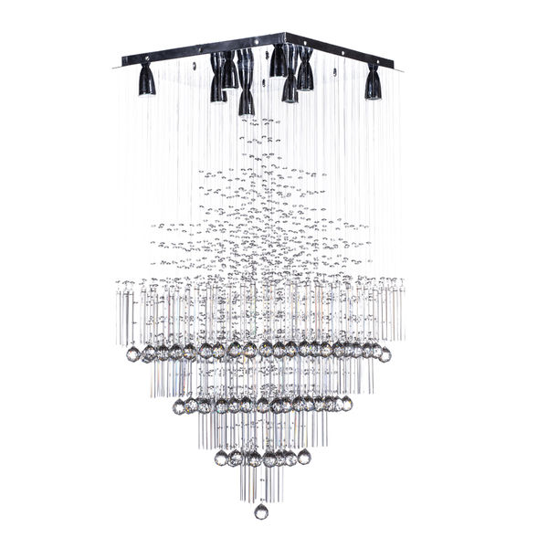 LÁMPARA CANDIL 1.25 M X 60 X 60 CM PLATA