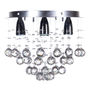LÁMPARA CANDIL LED 30 X 40 CM CROMO
