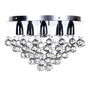 LÁMPARA CANDIL LED 30 X 50 CM CROMO