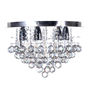 LÁMPARA CANDIL LED 30 X 50 CM CROMO