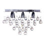 LÁMPARA CANDIL LED 30 X 40 X 40 CM CROMO