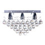 LÁMPARA CANDIL LED 30 X 50 X 50 CM CROMO