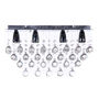 LÁMPARA CANDIL LED 30 X 60 X 12 CM CROMO
