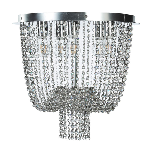 LÁMPARA CANDIL 45 X 50 CM PLATA