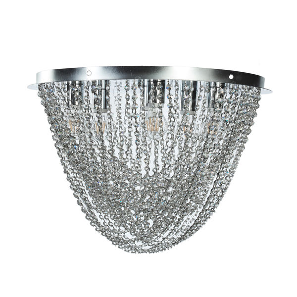 LÁMPARA CANDIL 42 X 60 CM PLATA