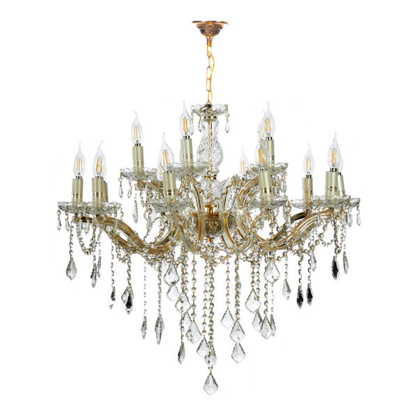 LÁMPARA CANDIL LED 77 X 80 CM DORADO