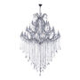 CANDIL CLÁSICO MARIA THERESA METAL PLATA CROMADO 40 LUCES LED