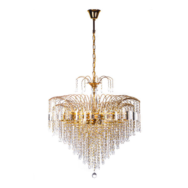 LÁMPARA CANDIL LED 75 X 60 CM DORADO