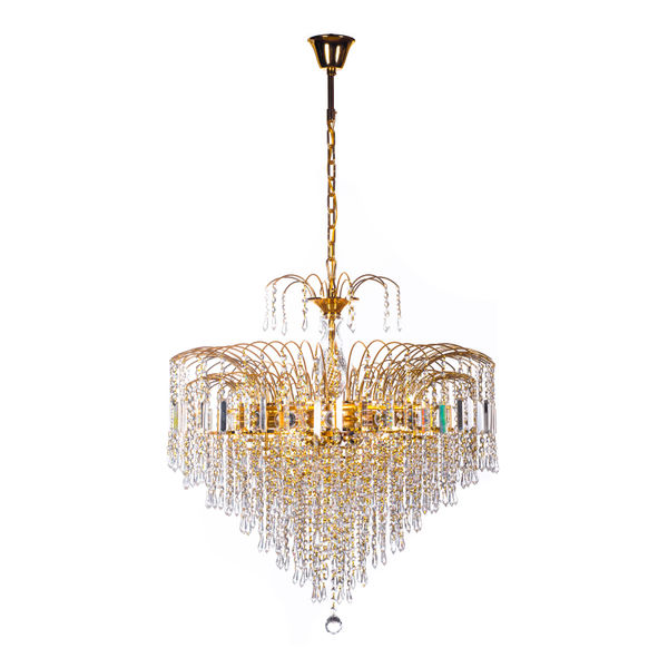 LÁMPARA CANDIL LED 90 X 80 CM DORADO