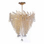 LÁMPARA CANDIL LED 52 X 50 CM DORADO