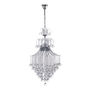 LÁMPARA CANDIL LED 90 X 50 CM CROMO