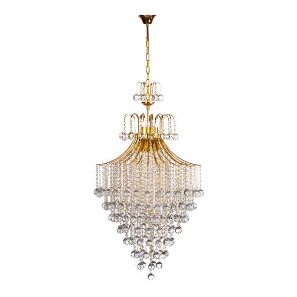 LÁMPARA CANDIL LED 1.10 M X 60 CM DORADO