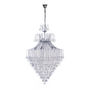 LÁMPARA CANDIL LED 1.28 M X 80 CM CROMO