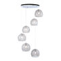 LÁMPARA COLGANTE LED 1.60 M X 50 CM CROMO