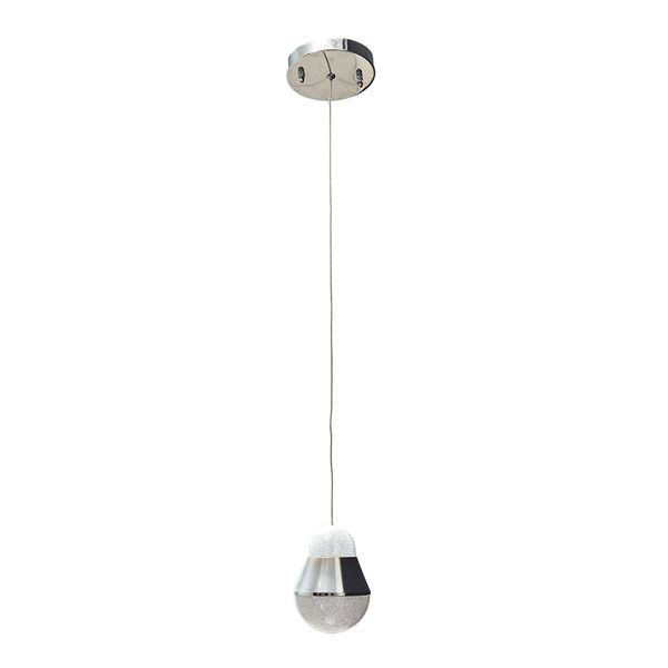 LÁMPARA COLGANTE 1.20 M X 12 CM CROMO