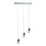 LÁMPARA COLGANTE LED 1.20 M X 50 X 12 CM CROMO