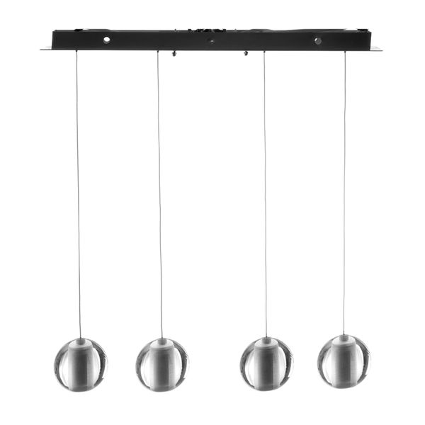 LÁMPARA CANDIL LED 40 X 60 CM CROMO