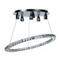 LÁMPARA CANDIL LED 1.20 M X 70 CM CROMO