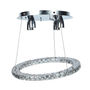 LÁMPARA CANDIL LED 1.20 M X 50 CM CROMO