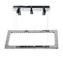 LÁMPARA CANDIL LED 1.20 M X 80 X 40 CM CROMO