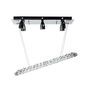 LÁMPARA CANDIL LED 1.20 M X 60 X 30 CM CROMO