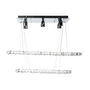 LÁMPARA CANDIL LED 1.40 M X 80 X 40 CM CROMO