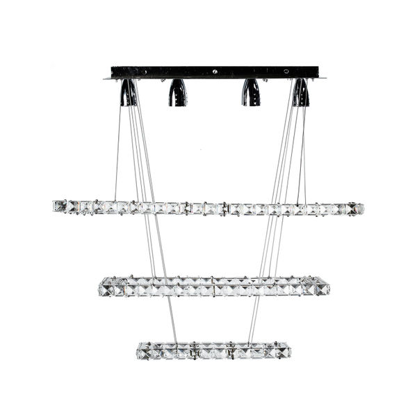 LÁMPARA CANDIL LED 1.60 M X 80 X 40 CM PLATA | The Home Depot México