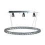 LÁMPARA CANDIL LED 1.20 M X 70 X 32 CM CROMO