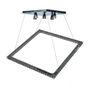 LÁMPARA CANDIL LED 1.20 M X 80 X 80 CM CROMO