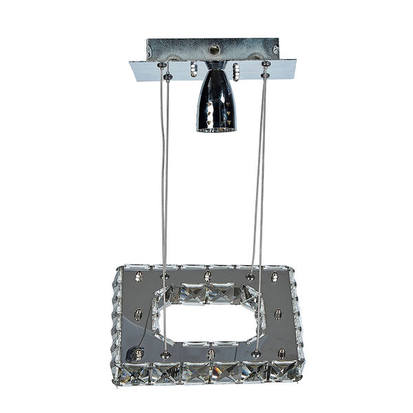 LÁMPARA CANDIL LED 1.20 X 20 X 20 CM CROMO | The Home Depot México ...