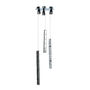 LÁMPARA CANDIL LED 84 X 40 X 12 CM CROMO