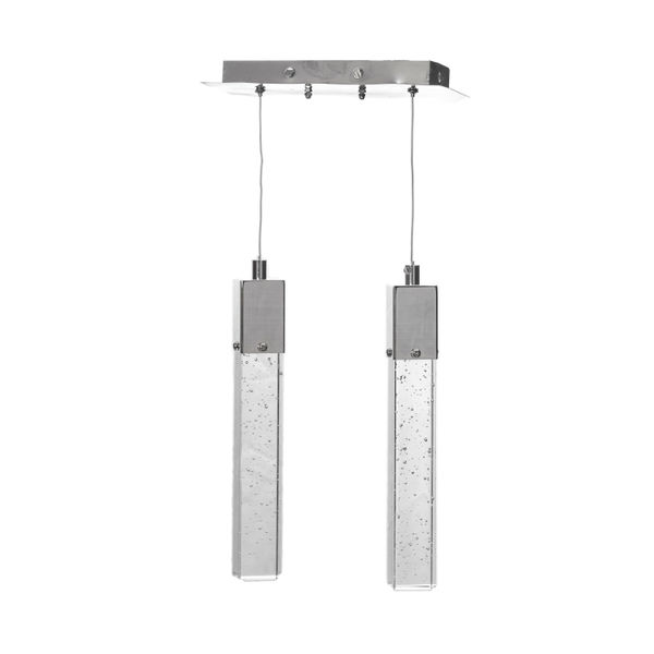 LÁMPARA CANDIL LED 80 X 30 X 12 CM CROMO