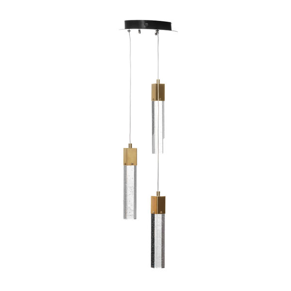 LÁMPARA CANDIL LED 1 M X 30 CM DORADO