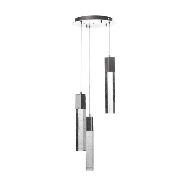 LÁMPARA CANDIL LED 1 M X 30 CM CROMO