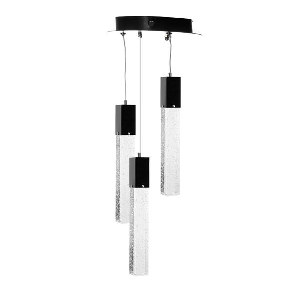 LÁMPARA CANDIL LED 80 X 20 CM NEGRO